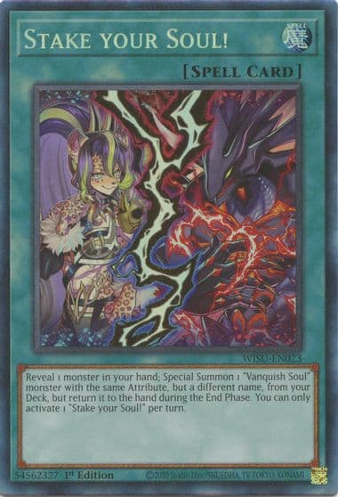 Stake your Soul CR Wild Survivors Yu-Gi-Oh! card