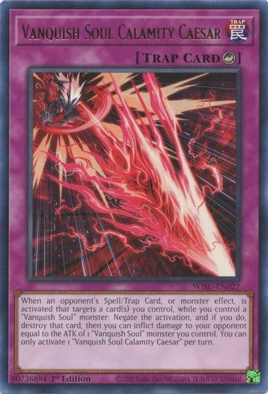Vanquish Soul Calamity Caesar Wild Survivors Yu-Gi-Oh! card