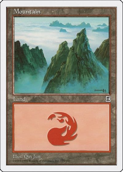 Mountain 175 Portal Three Kingdoms Magic card