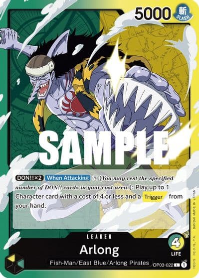 Arlong Pillars of Strength One Piece card
