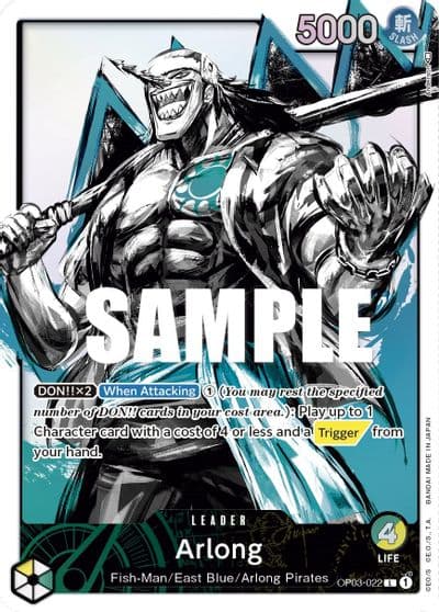 Arlong Alternate Art Pillars of Strength One Piece card
