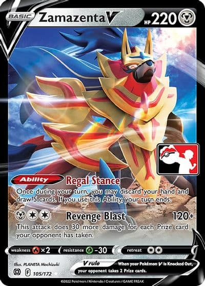 Zamazenta V Prize Pack Series Cards Pokemon card