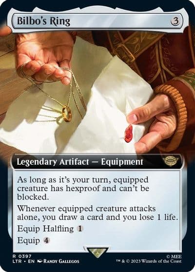 Bilbos Ring Extended Art Universes Beyond: The Lord of the Rings: Tales of Middle-earth Magic card