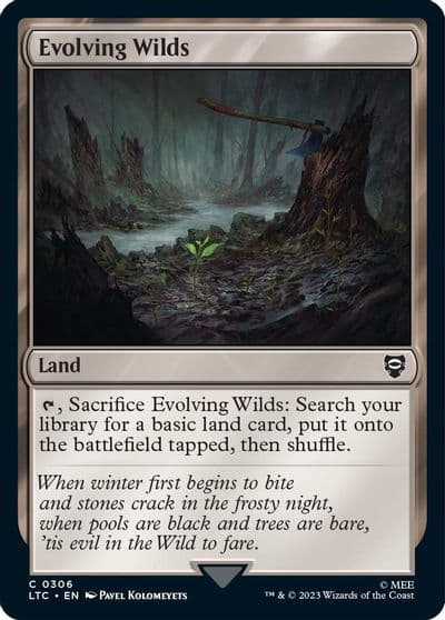 Evolving Wilds Commander: The Lord of the Rings: Tales of Middle-earth Magic card