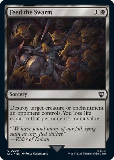 Feed the Swarm Commander: The Lord of the Rings: Tales of Middle-earth Magic card