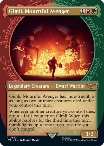 Gimli Mournful Avenger Showcase Universes Beyond: The Lord of the Rings: Tales of Middle-earth Magic card