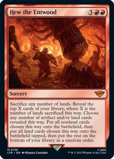 Hew the Entwood Universes Beyond: The Lord of the Rings: Tales of Middle-earth Magic card