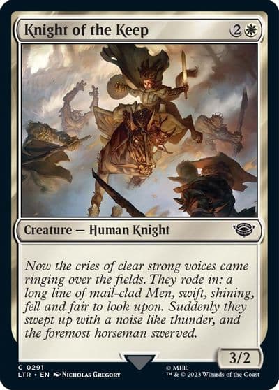 Knight of the Keep Universes Beyond: The Lord of the Rings: Tales of Middle-earth Magic card