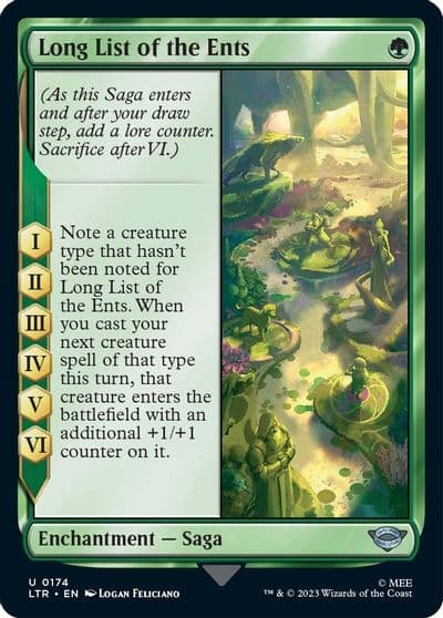 Long List of the Ents Universes Beyond: The Lord of the Rings: Tales of Middle-earth Magic card