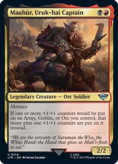 Mauhur Uruk hai Captain Universes Beyond: The Lord of the Rings: Tales of Middle-earth Magic card