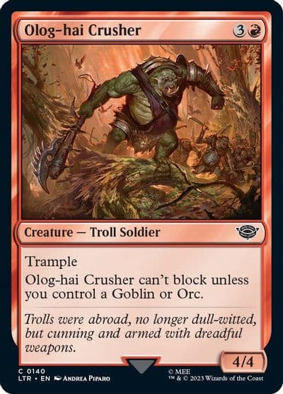 Olog hai Crusher Universes Beyond: The Lord of the Rings: Tales of Middle-earth Magic card