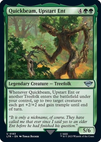 Quickbeam Upstart Ent Universes Beyond: The Lord of the Rings: Tales of Middle-earth Magic card