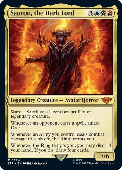 Sauron the Dark Lord Universes Beyond: The Lord of the Rings: Tales of Middle-earth Magic card