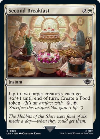 Second Breakfast Universes Beyond: The Lord of the Rings: Tales of Middle-earth Magic card