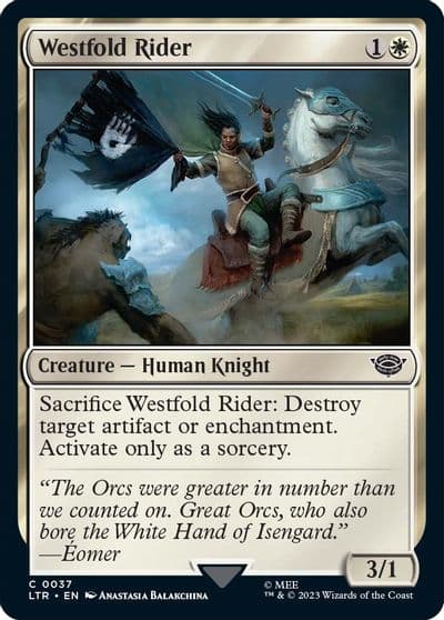 Westfold Rider Universes Beyond: The Lord of the Rings: Tales of Middle-earth Magic card