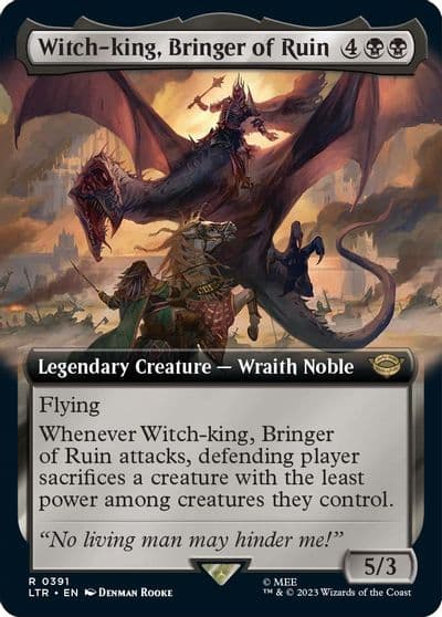 Witch king Bringer of Ruin Extended Art Universes Beyond: The Lord of the Rings: Tales of Middle-earth Magic card