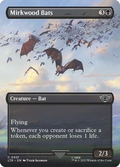 Mirkwood Bats Borderless Universes Beyond: The Lord of the Rings: Tales of Middle-earth Magic card