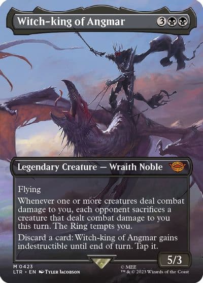 Witch king of Angmar Borderless Universes Beyond: The Lord of the Rings: Tales of Middle-earth Magic card