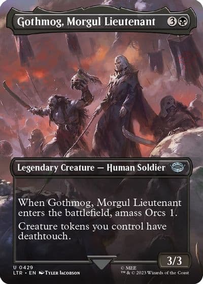 Gothmog Morgul Lieutenant Borderless Universes Beyond: The Lord of the Rings: Tales of Middle-earth Magic card