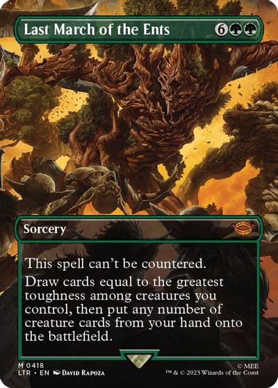 Last March of the Ents Borderless Universes Beyond: The Lord of the Rings: Tales of Middle-earth Magic card