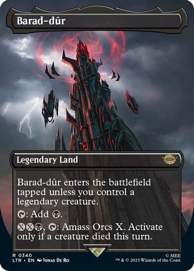 Barad dur 0340 Borderless Universes Beyond: The Lord of the Rings: Tales of Middle-earth Magic card