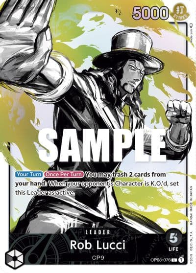Rob Lucci 076 Alternate Art Pillars of Strength One Piece card