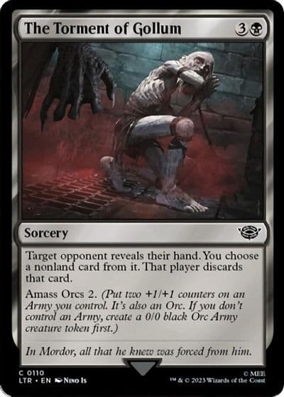 The Torment of Gollum Universes Beyond: The Lord of the Rings: Tales of Middle-earth Magic card