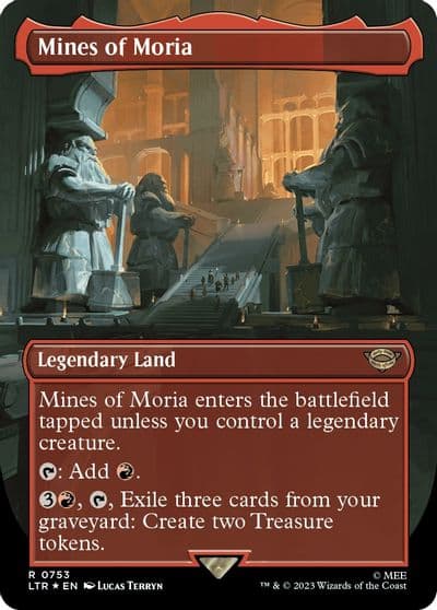 Mines of Moria Borderless Surge Foil Universes Beyond: The Lord of the Rings: Tales of Middle-earth Magic card