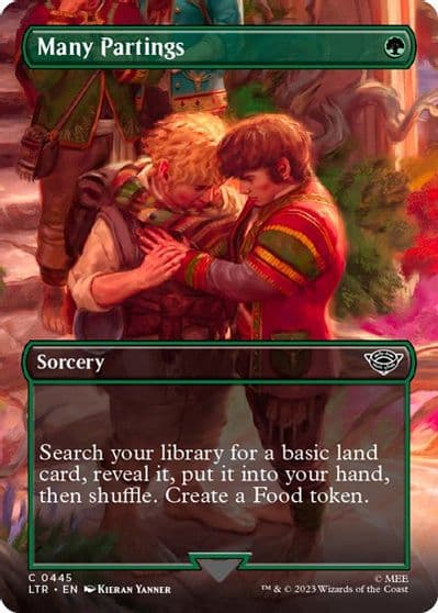 Many Partings Borderless Universes Beyond: The Lord of the Rings: Tales of Middle-earth Magic card