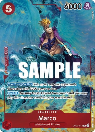 Marco Alternate Art Pillars of Strength One Piece card