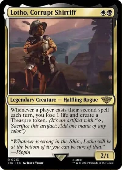 Lotho Corrupt Shirriff Universes Beyond: The Lord of the Rings: Tales of Middle-earth Magic card