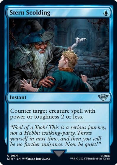 Stern Scolding Universes Beyond: The Lord of the Rings: Tales of Middle-earth Magic card