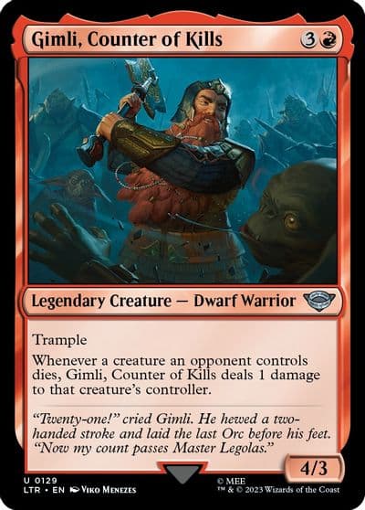 Gimli Counter of Kills Universes Beyond: The Lord of the Rings: Tales of Middle-earth Magic card