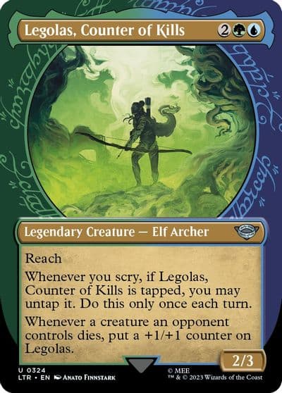 Legolas Counter of Kills Showcase Universes Beyond: The Lord of the Rings: Tales of Middle-earth Magic card