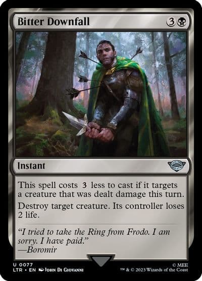 Bitter Downfall Universes Beyond: The Lord of the Rings: Tales of Middle-earth Magic card