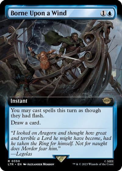 Borne Upon a Wind Extended Art Universes Beyond: The Lord of the Rings: Tales of Middle-earth Magic card