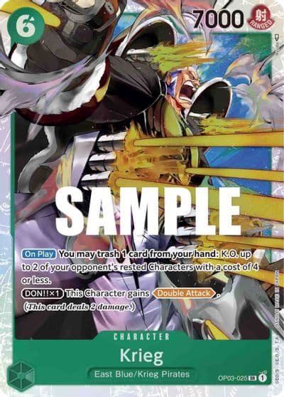 Krieg Pillars of Strength One Piece card