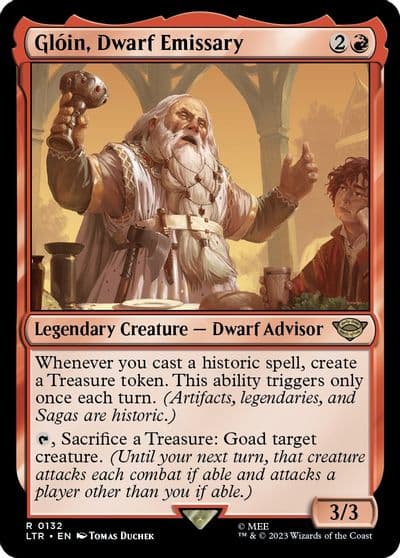 Gloin Dwarf Emissary Universes Beyond: The Lord of the Rings: Tales of Middle-earth Magic card