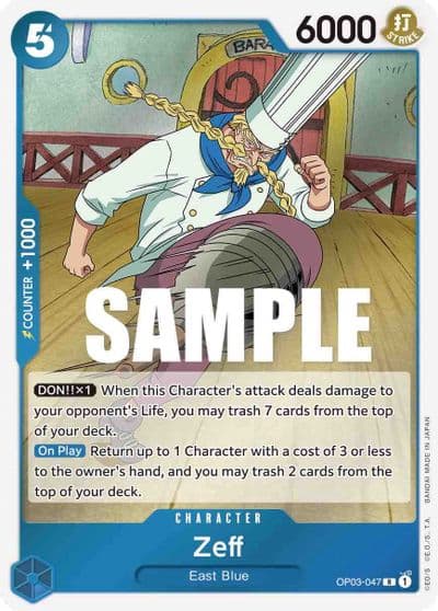 Zeff Pillars of Strength One Piece card