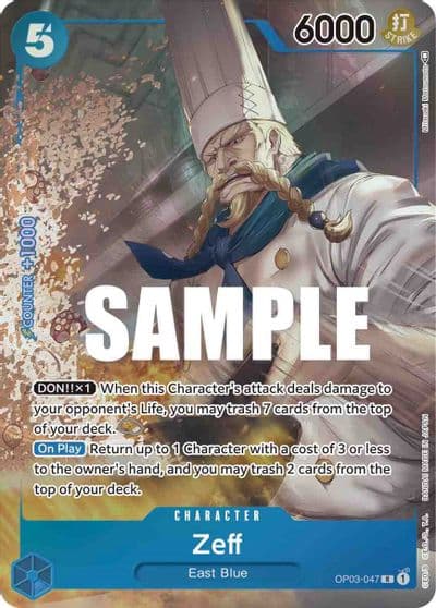 Zeff Alternate Art Pillars of Strength One Piece card