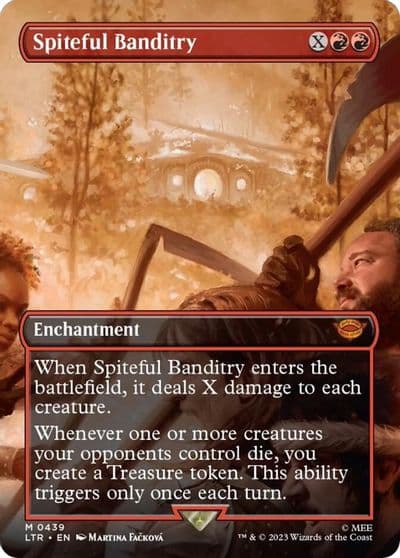 Spiteful Banditry Borderless Universes Beyond: The Lord of the Rings: Tales of Middle-earth Magic card