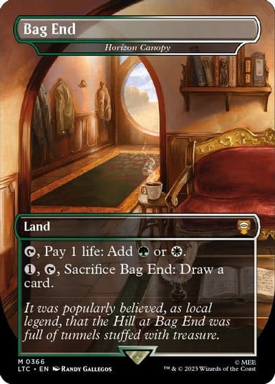 Bag End Horizon Canopy Borderless Commander: The Lord of the Rings: Tales of Middle-earth Magic card