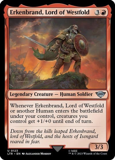 Erkenbrand Lord of Westfold Universes Beyond: The Lord of the Rings: Tales of Middle-earth Magic card