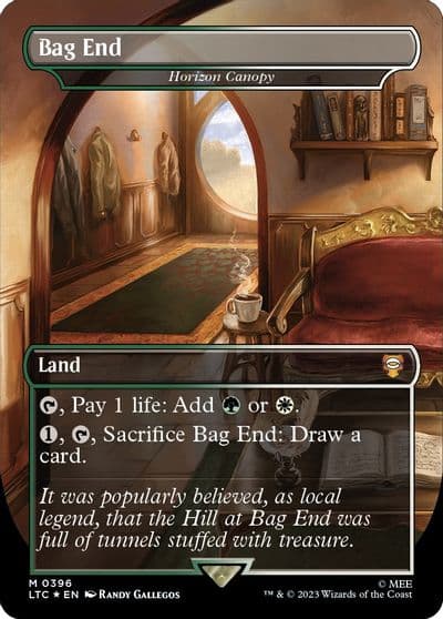 Bag End Horizon Canopy Borderless Surge Foil Commander: The Lord of the Rings: Tales of Middle-earth Magic card