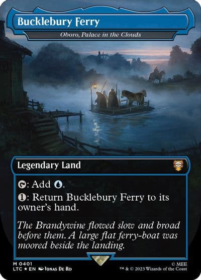 Bucklebury Ferry Oboro Palace in the Clouds Borderless Surge Foil Commander: The Lord of the Rings: Tales of Middle-earth Magic card