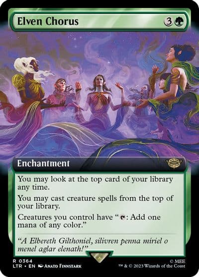 Elven Chorus Extended Art Universes Beyond: The Lord of the Rings: Tales of Middle-earth Magic card