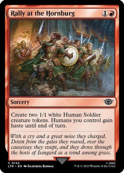 Rally at the Hornburg Universes Beyond: The Lord of the Rings: Tales of Middle-earth Magic card