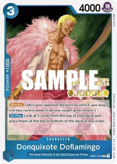 Donquixote Doflamingo Judge One Piece Promotion Cards One Piece card