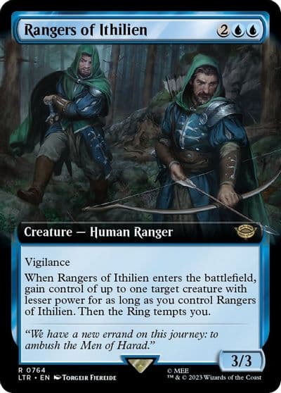 Rangers of Ithilien Extended Art Surge Foil Universes Beyond: The Lord of the Rings: Tales of Middle-earth Magic card