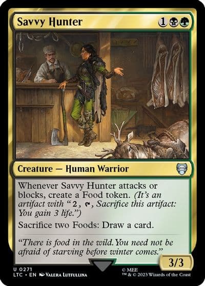 Savvy Hunter Commander: The Lord of the Rings: Tales of Middle-earth Magic card
